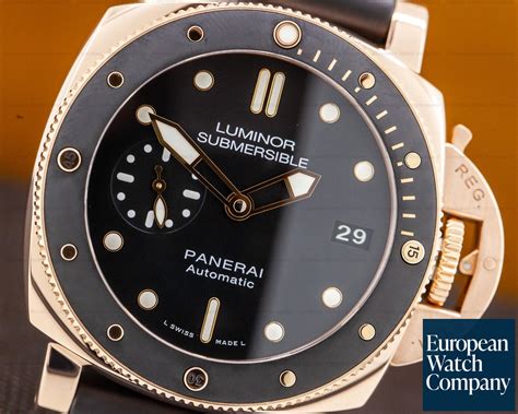 panerai submersible 42mm rose gold|panerai 42 price.